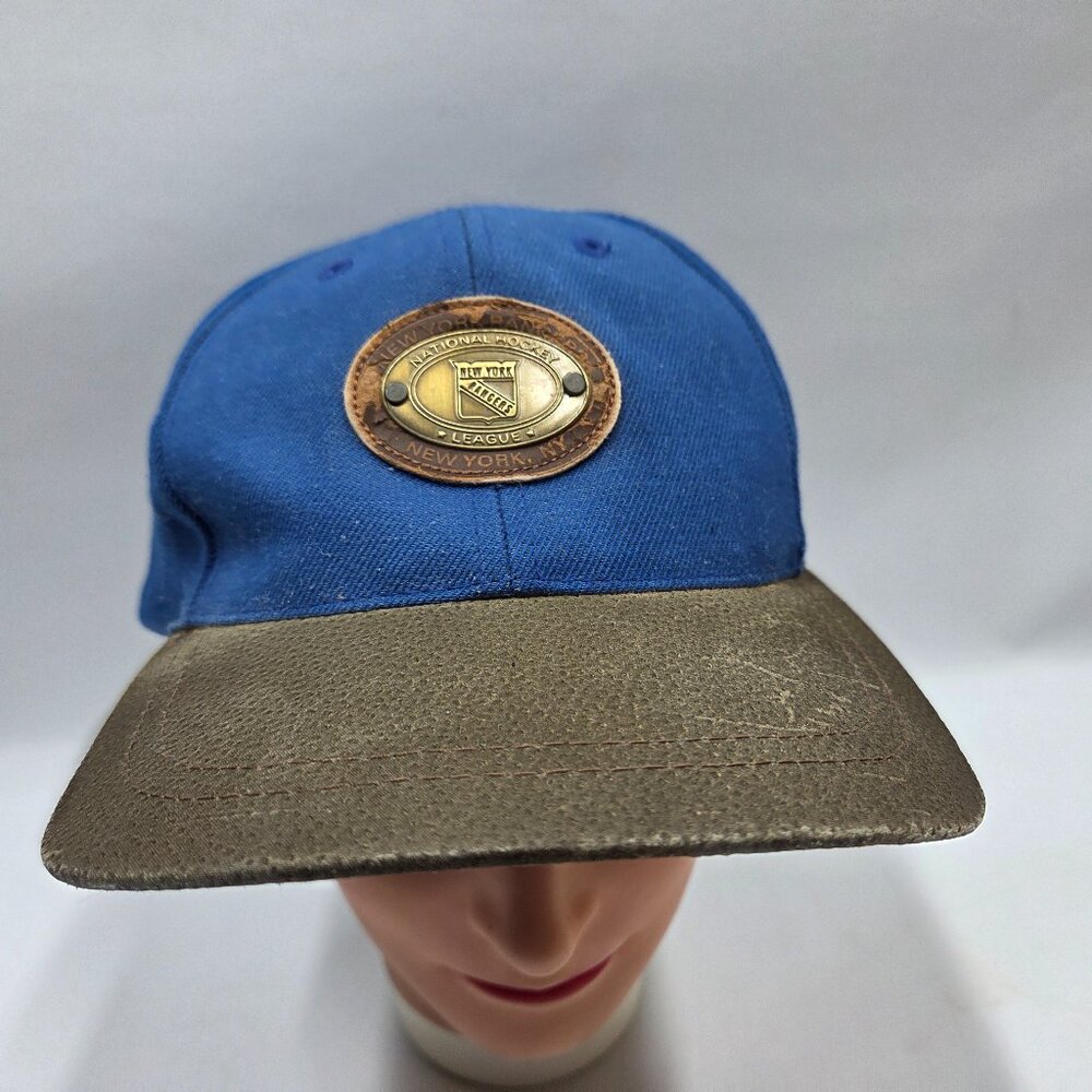 New York Rangers American Needle Hat Metal Logo Patch Buckle Strap Unisex